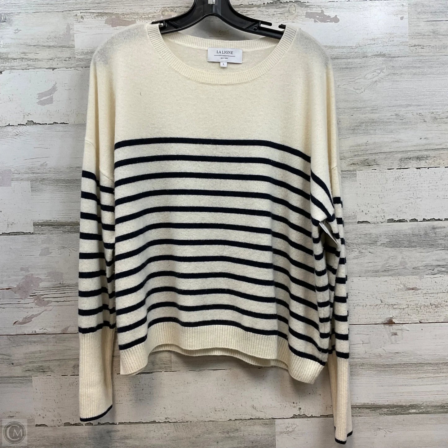 Sweater Cashmere By La Ligne In Cream, Size: L