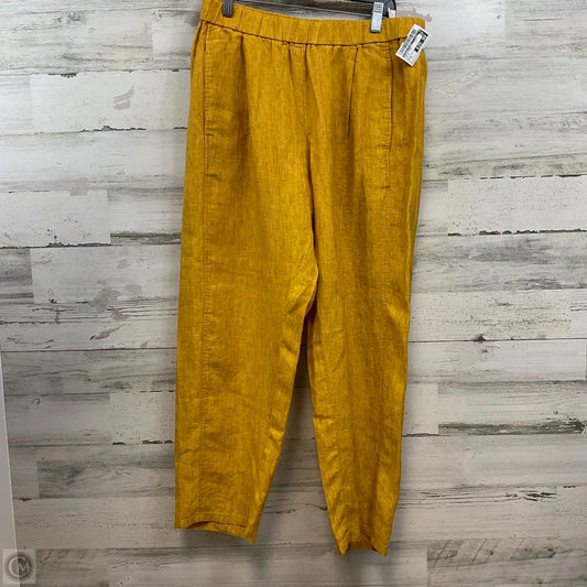 Pants Linen By Eileen Fisher In Yellow, Size: S
