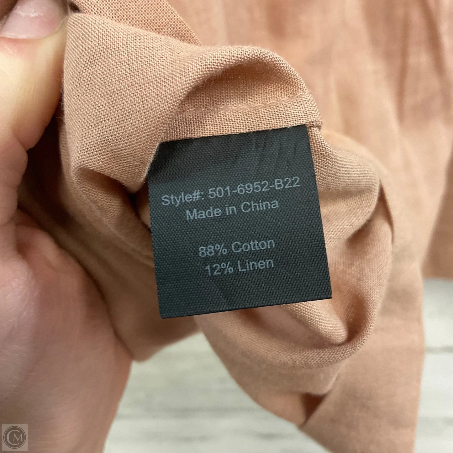 Blouse Short Sleeve By Jenni Kayne In Brown, Size: L