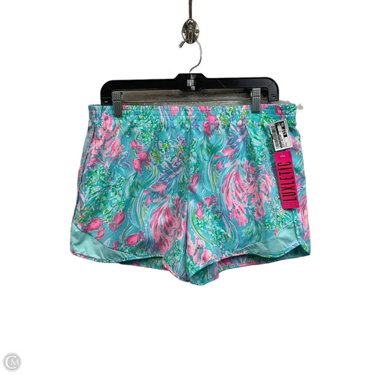 Shorts Designer By Lilly Pulitzer In Blue & Pink, Size: L