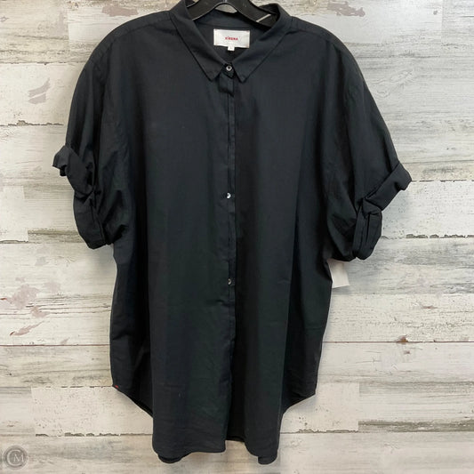 Blouse Short Sleeve By Xirena In Black, Size: L