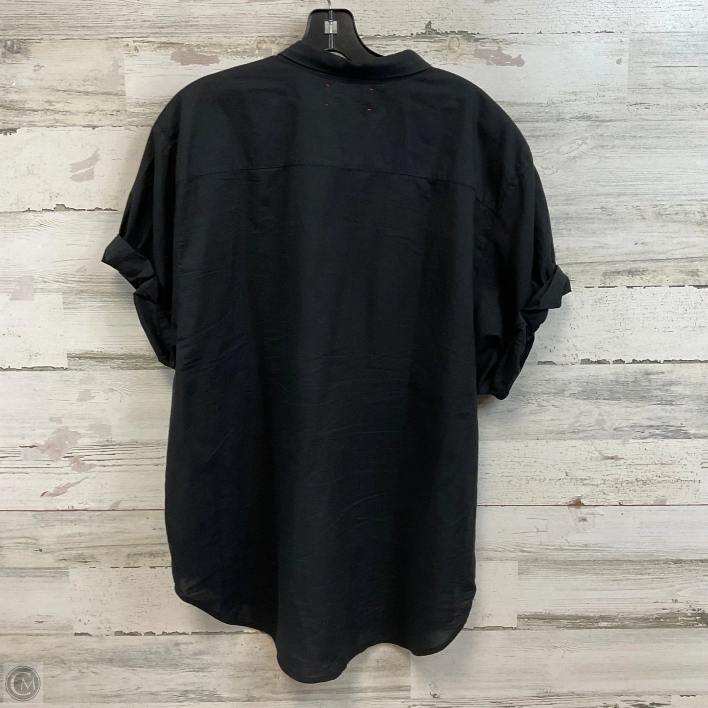 Blouse Short Sleeve By Xirena In Black, Size: L