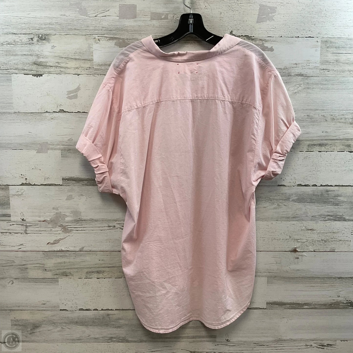 Blouse Short Sleeve By  IRENA In Pink, Size: L
