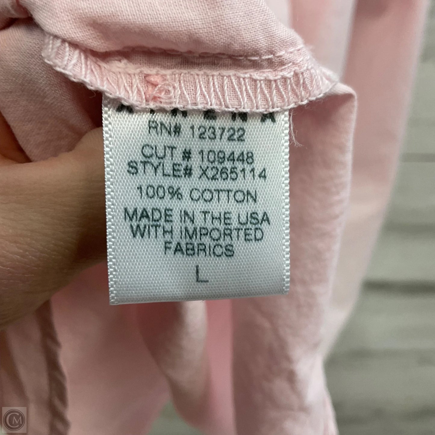 Blouse Short Sleeve By  IRENA In Pink, Size: L