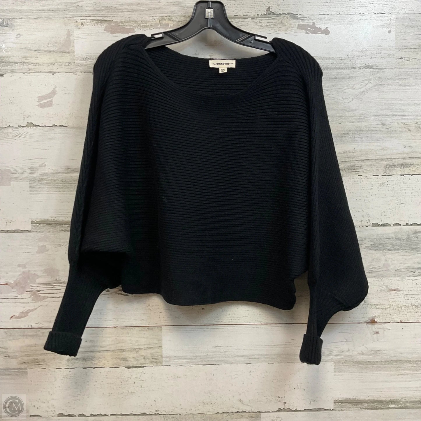 Sweater By Ee Some In Black, Size: S