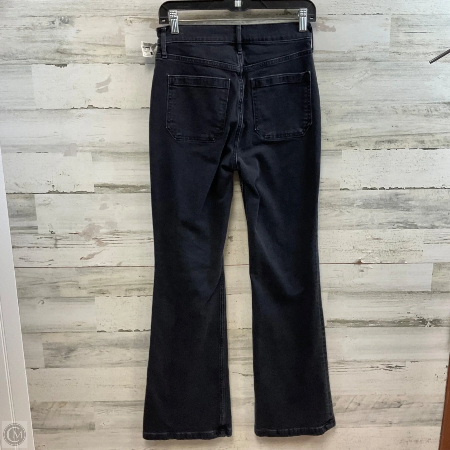 Jeans Flared By Gap In Black Denim, Size: 4