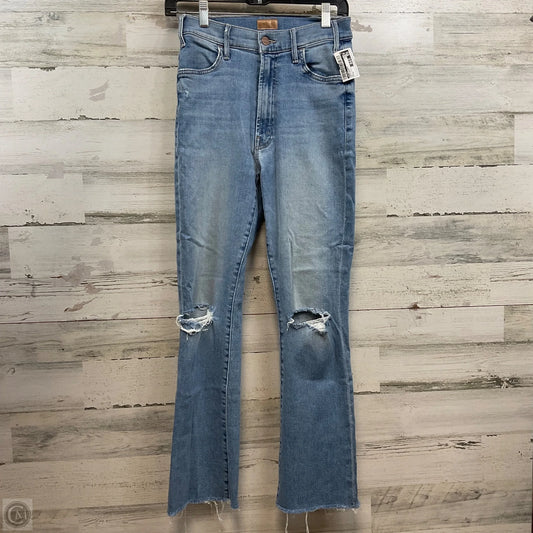 Jeans Flared By Mother In Blue Denim, Size: 4