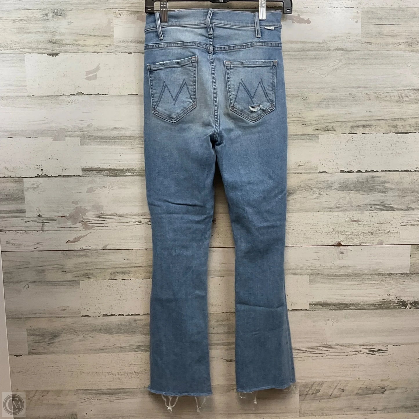 Jeans Flared By Mother In Blue Denim, Size: 4