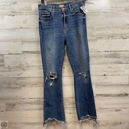 Jeans Cropped By Mother In Blue Denim, Size: 4