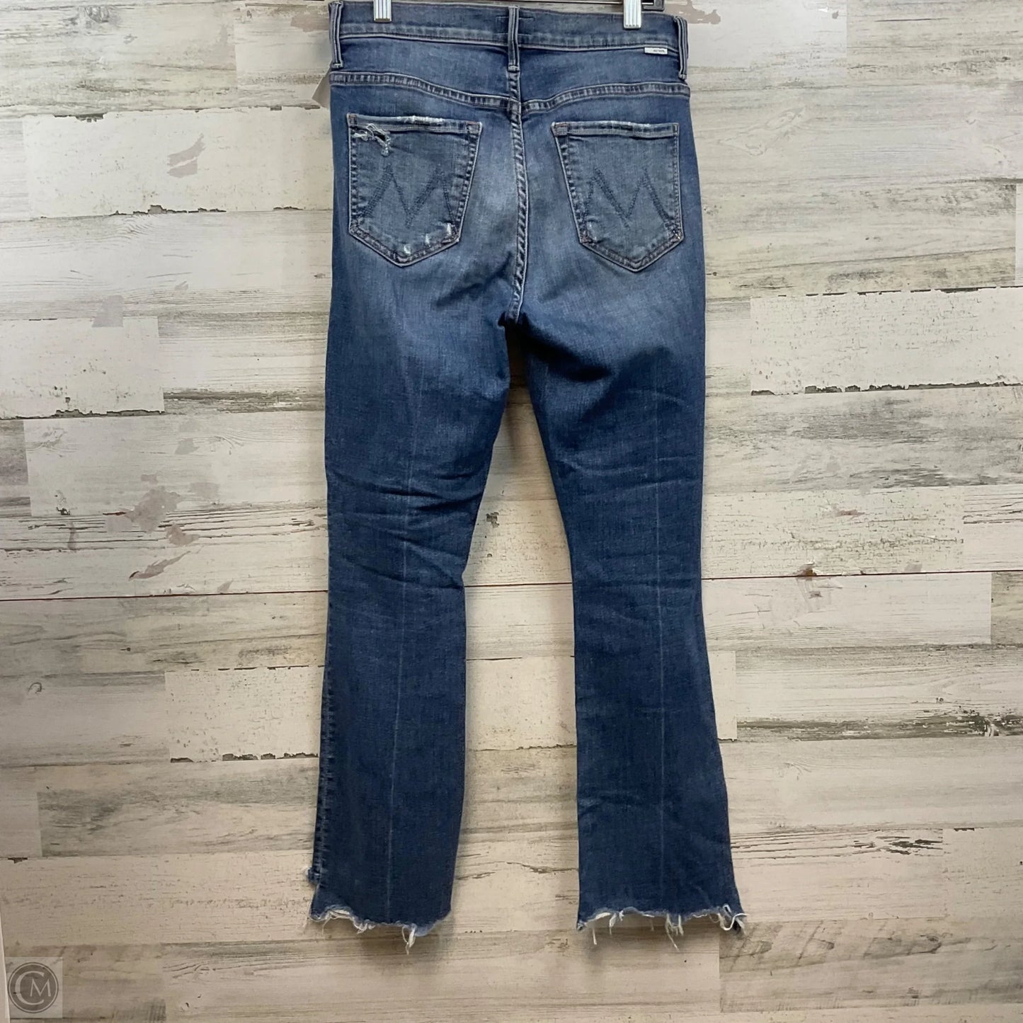 Jeans Cropped By Mother In Blue Denim, Size: 4