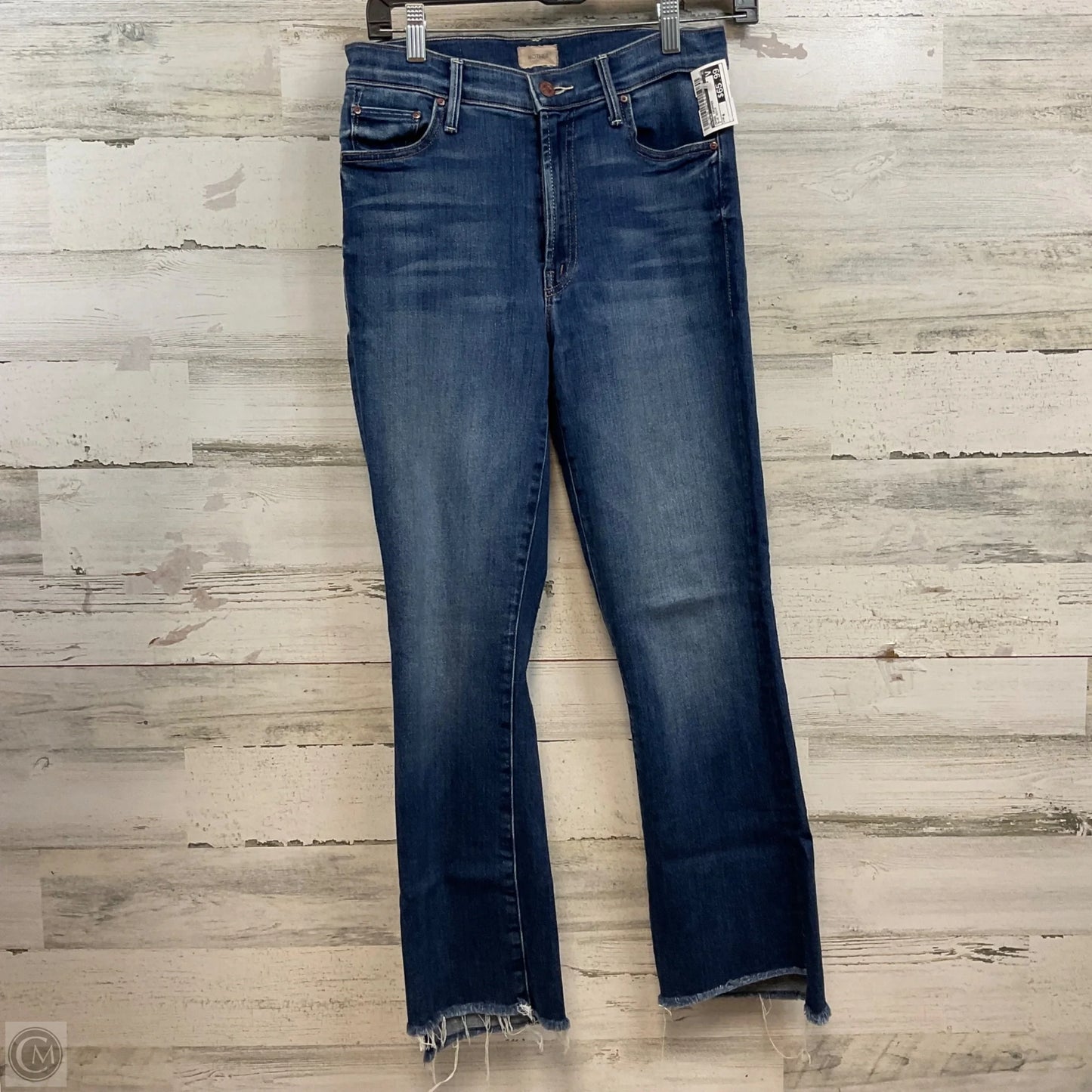 Jeans Cropped By Mother In Blue Denim, Size: 4