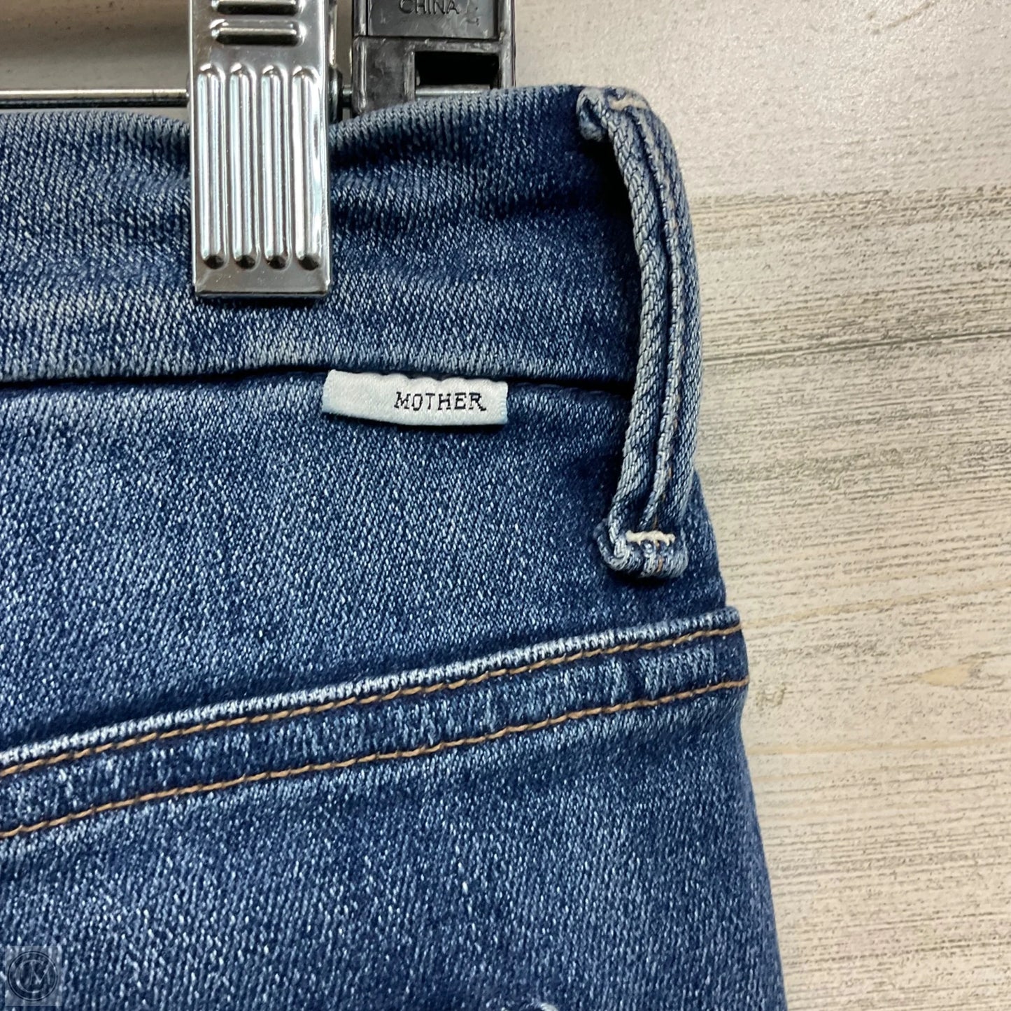 Jeans Skinny By Mother In Blue Denim, Size: 4