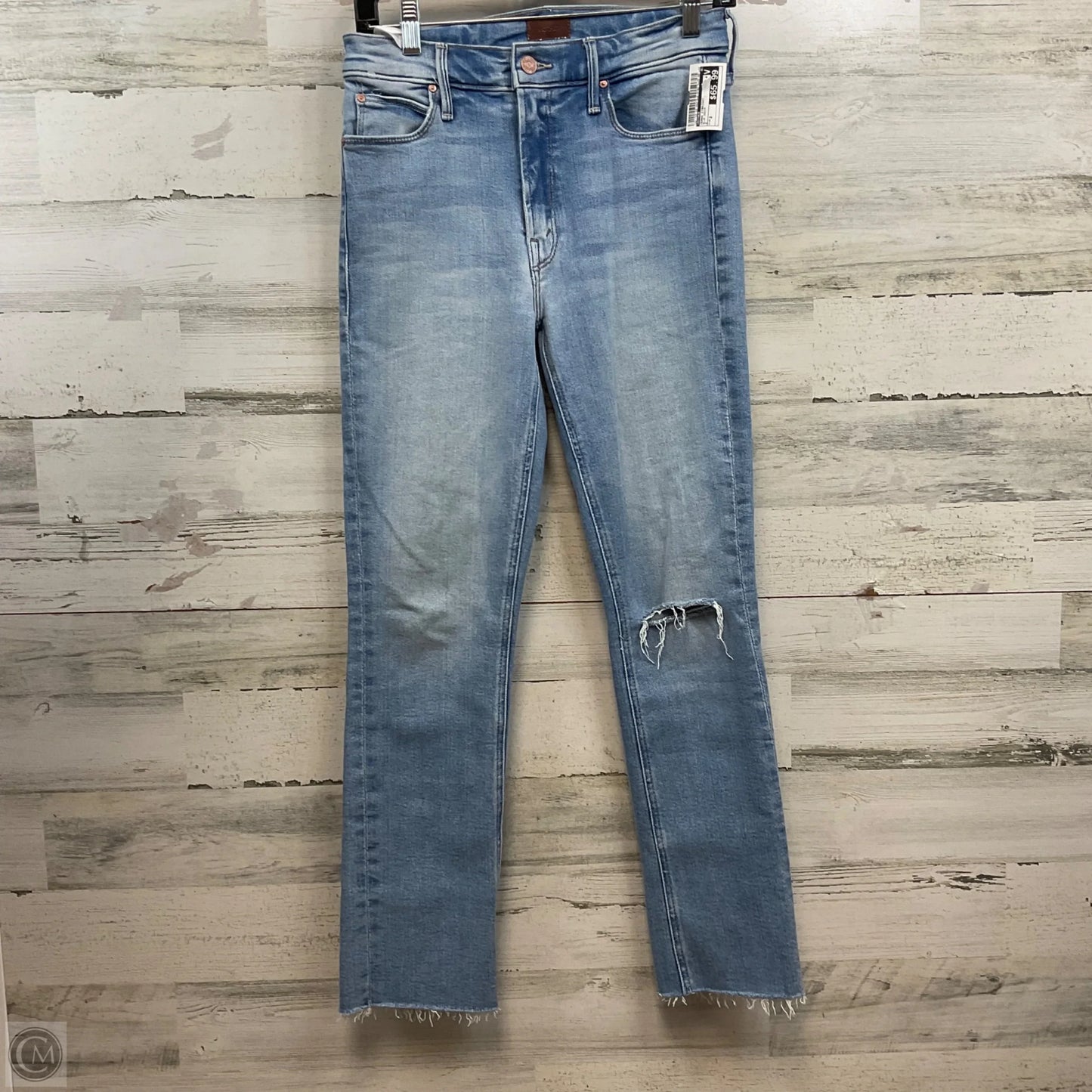 Jeans Straight By Mother In Blue Denim, Size: 2