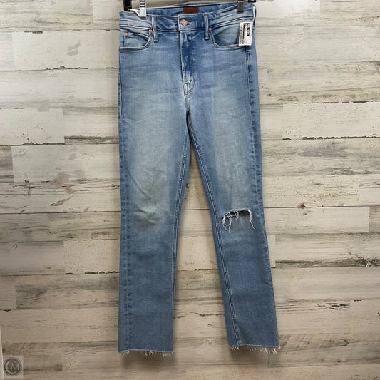 Jeans Straight By Mother In Blue Denim, Size: 2