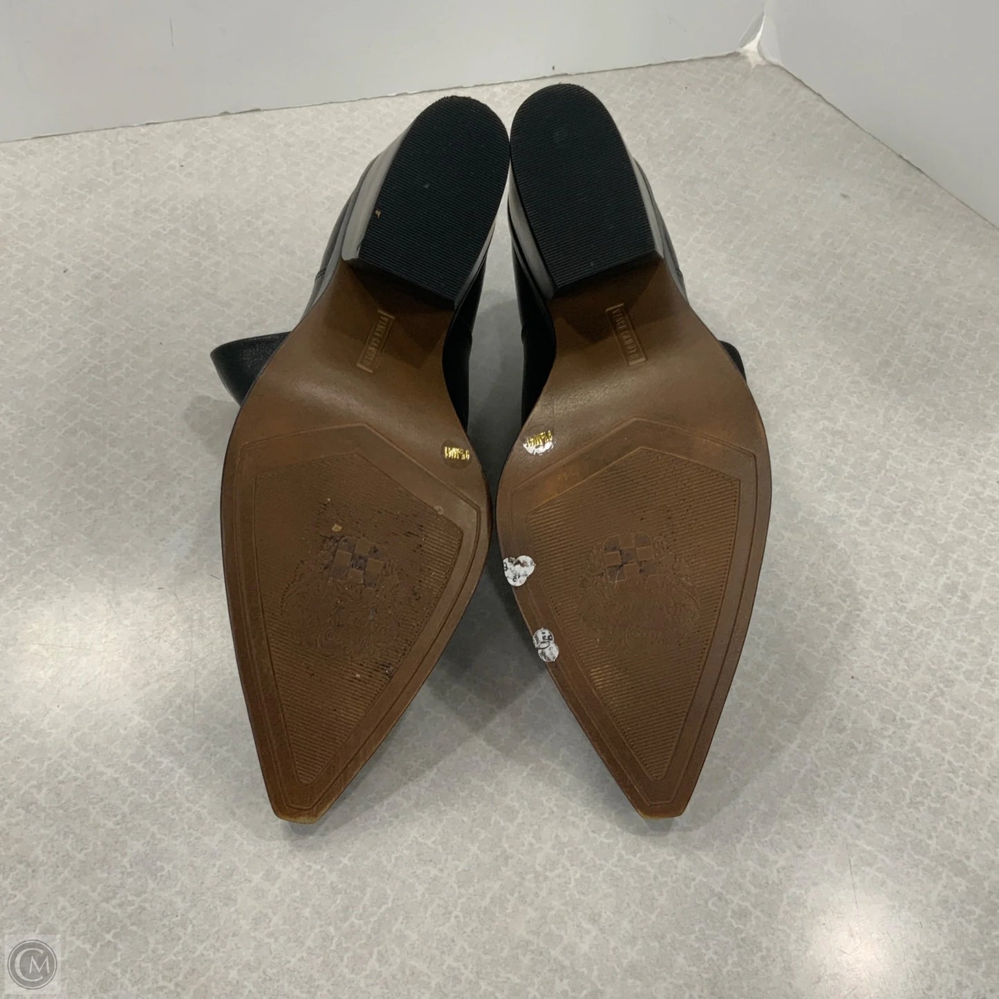 Boots Ankle Heels By Vince Camuto In Black, Size: 9.5