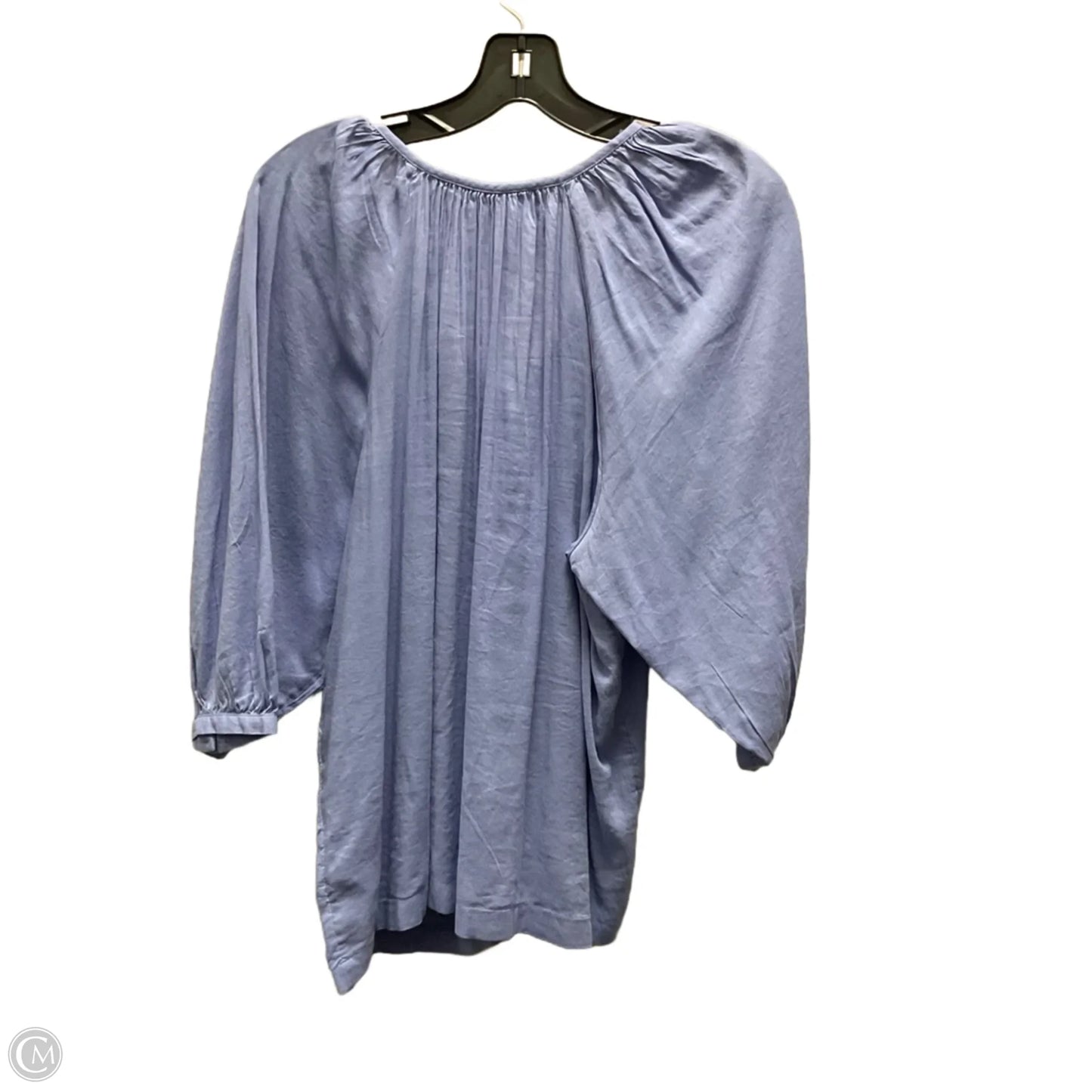 Blouse Short Sleeve By Lc Lauren Conrad In Blue, Size: Xs