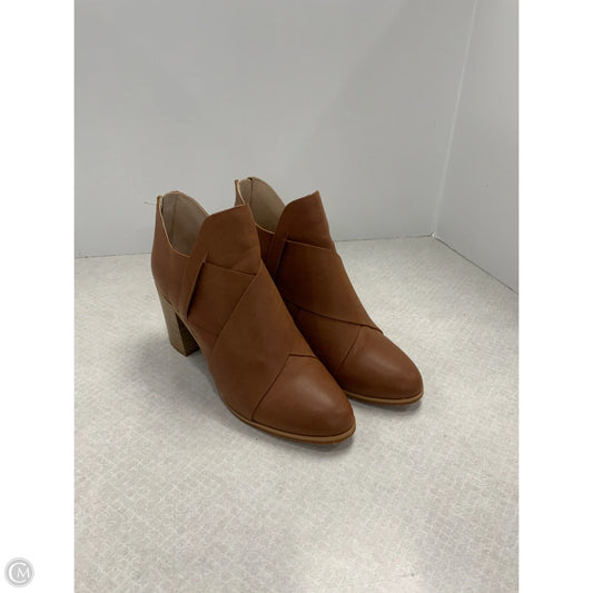 Boots Ankle Heels By Bc Clothing Company In Brown, Size: 9.5