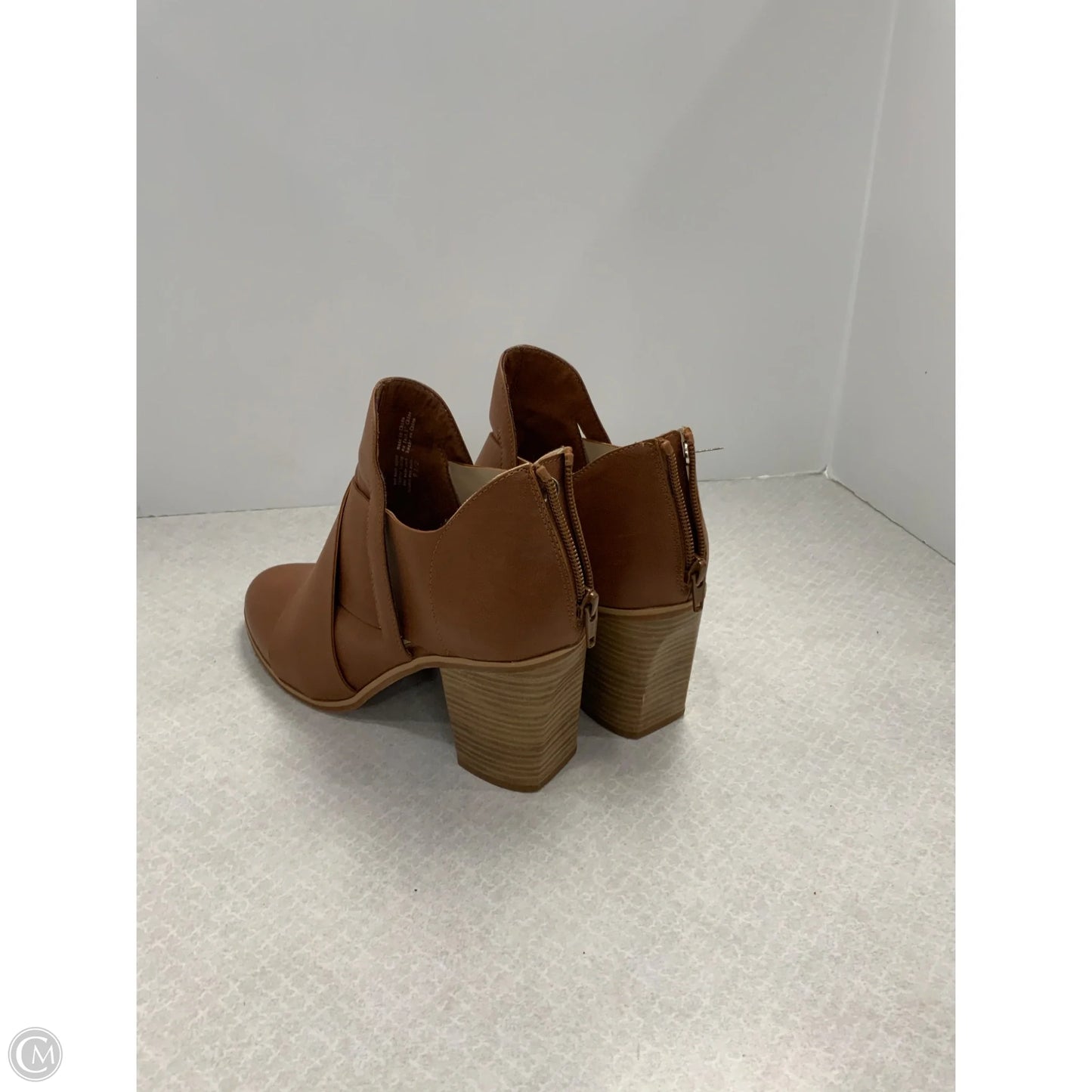 Boots Ankle Heels By Bc Clothing Company In Brown, Size: 9.5