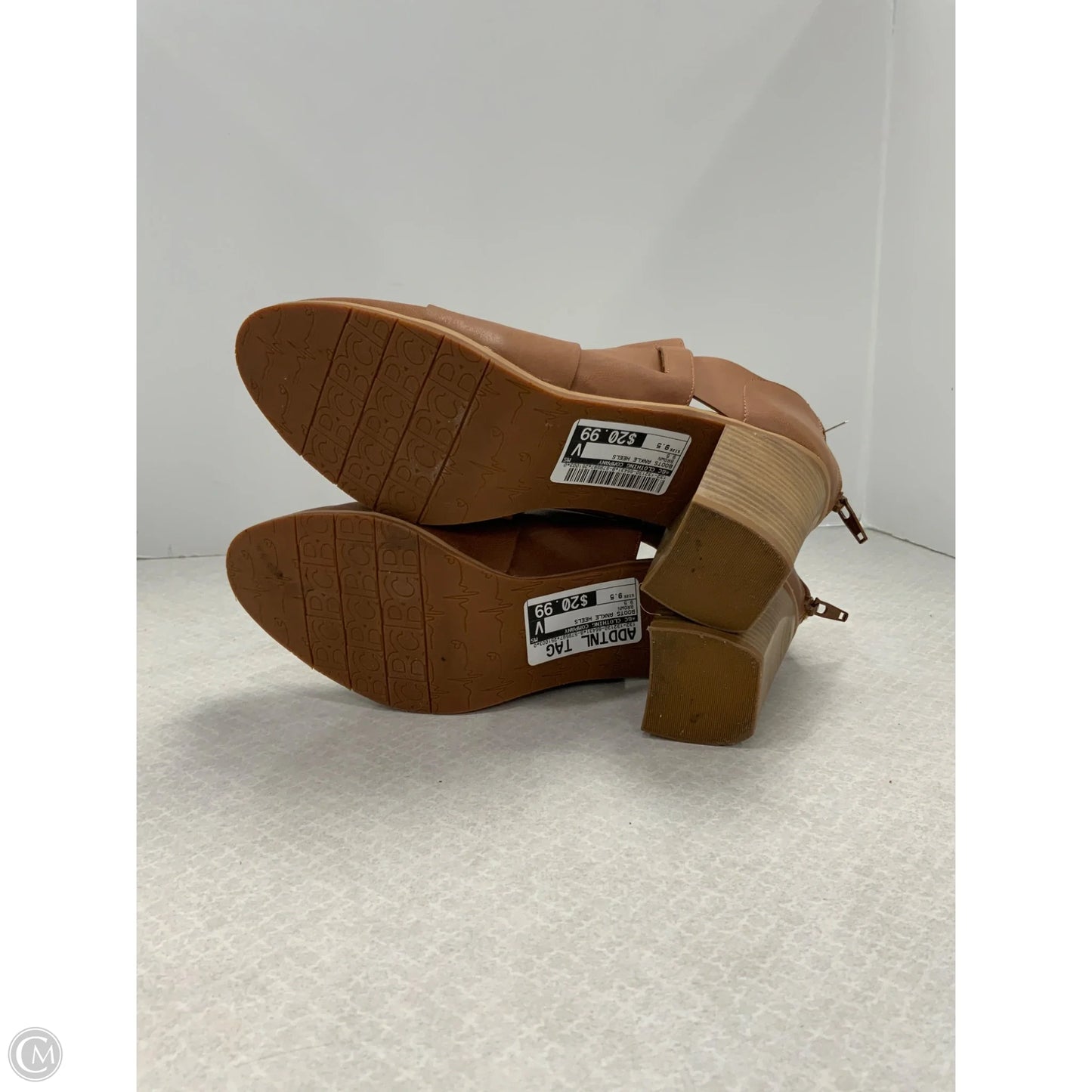 Boots Ankle Heels By Bc Clothing Company In Brown, Size: 9.5