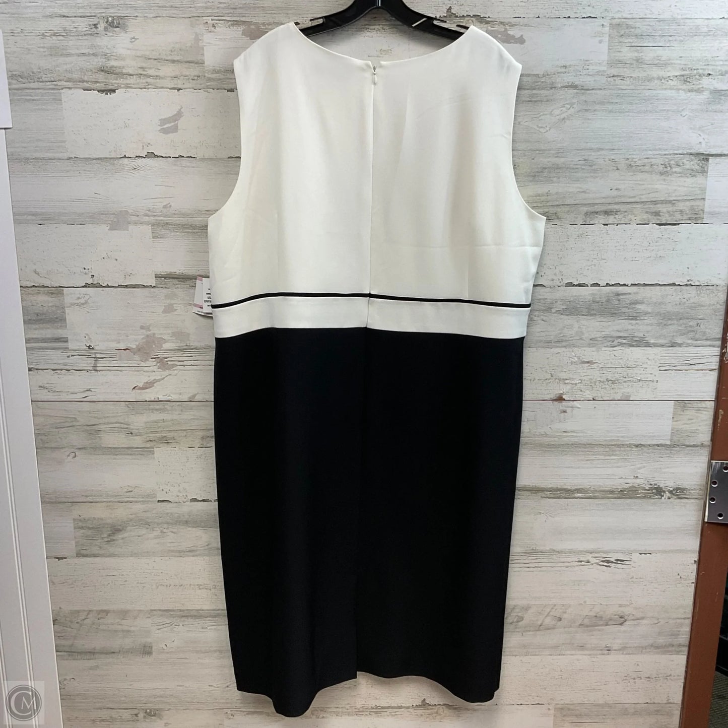 Dress Work By Kasper In Black & White, Size: 3x