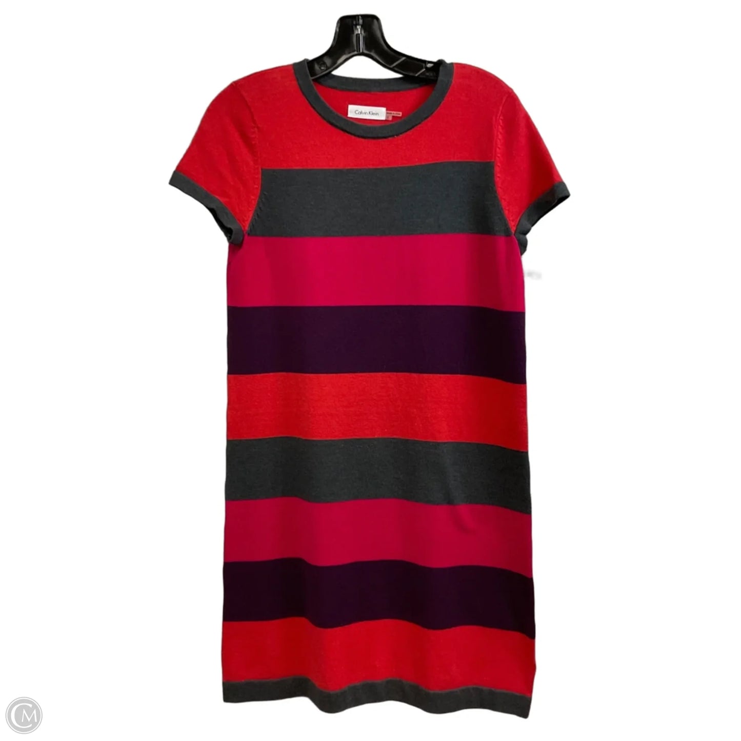 Dress Casual Short By Calvin Klein In Red, Size: S