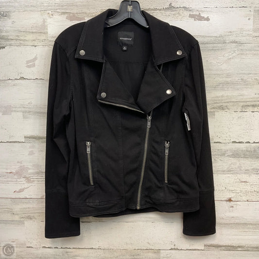 Jacket Denim By Liverpool In Black Denim, Size: M