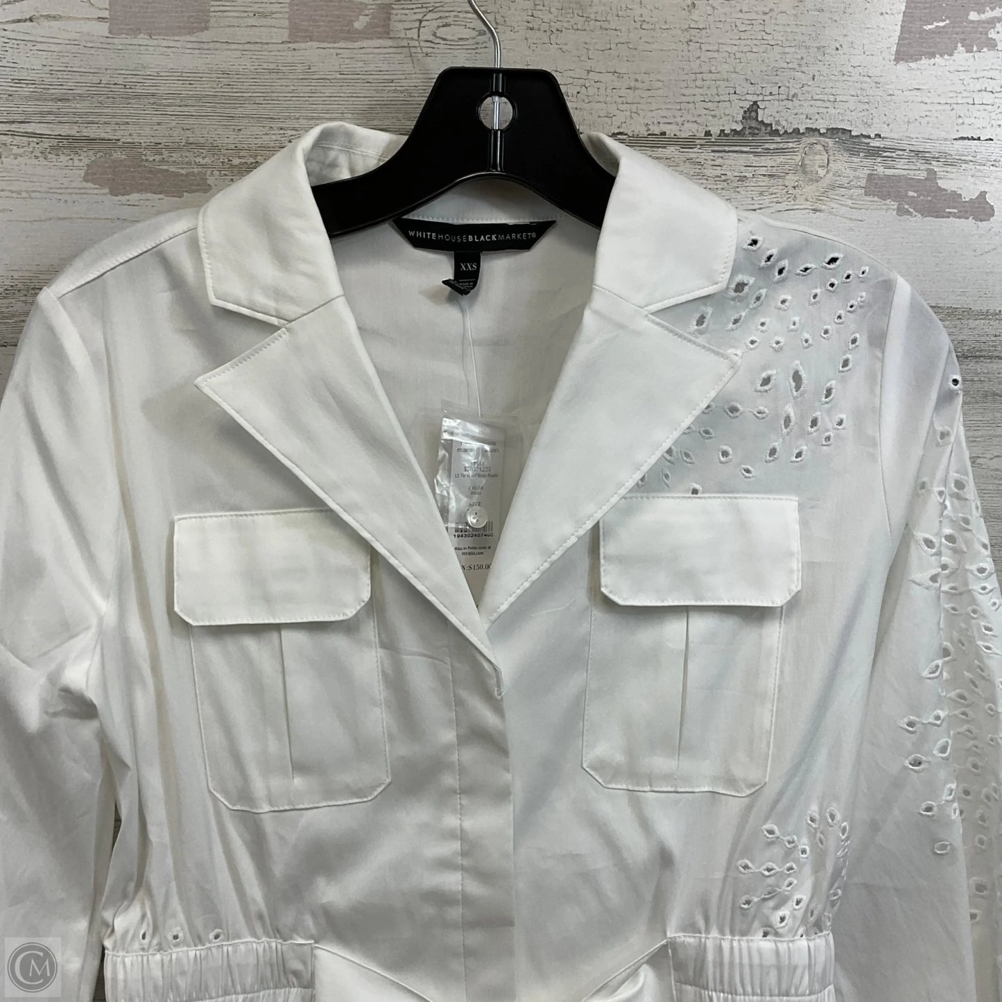 Blouse Long Sleeve By White House Black Market In White, Size: Xxs