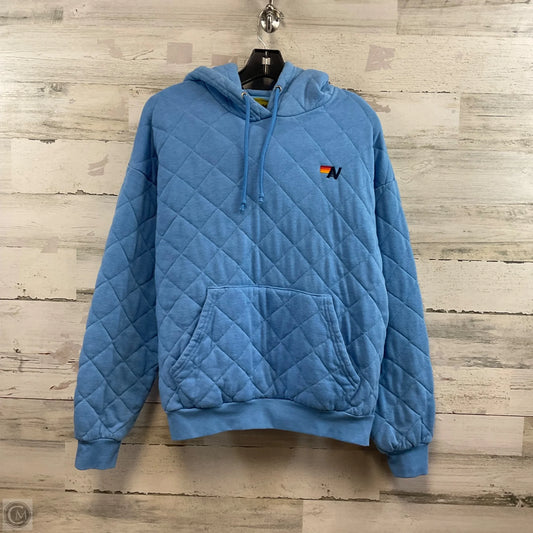 Sweatshirt Hoodie By Aviator Nation In Blue, Size: S
