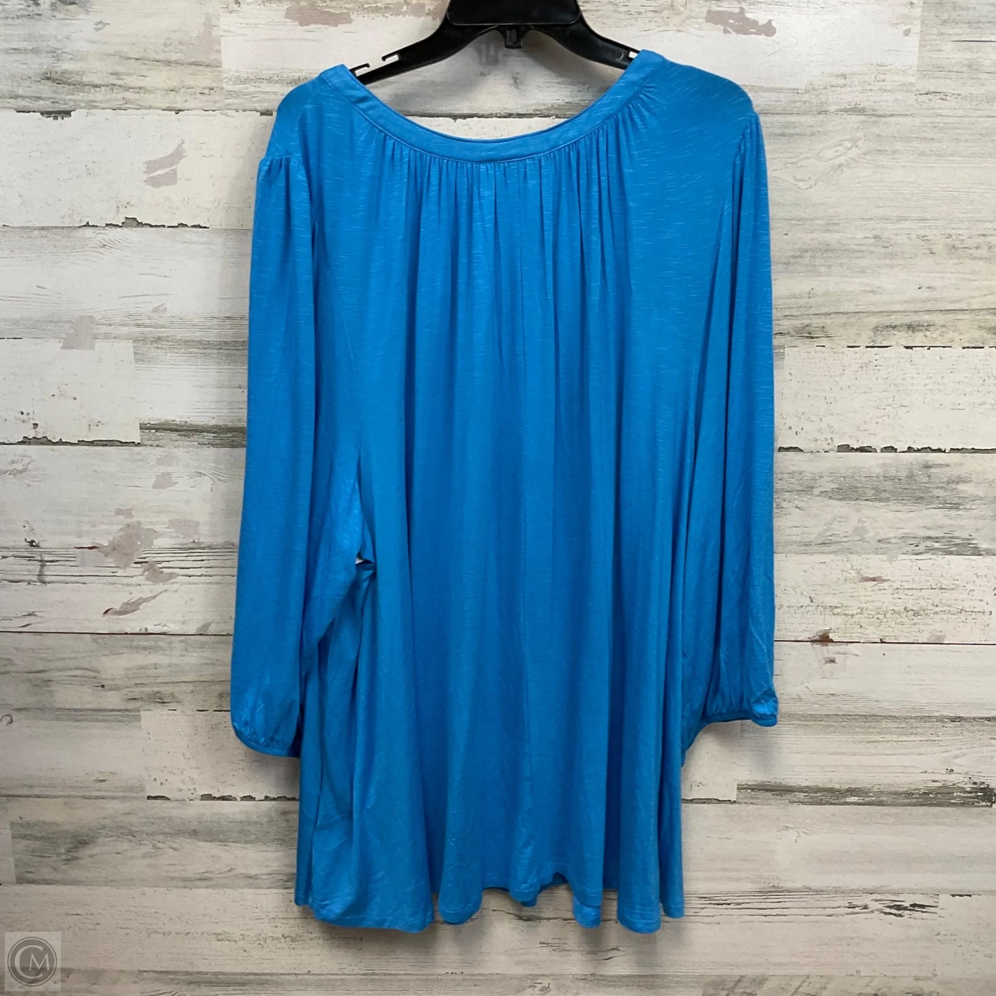 Top Long Sleeve By Lane Bryant In Blue, Size: 4x
