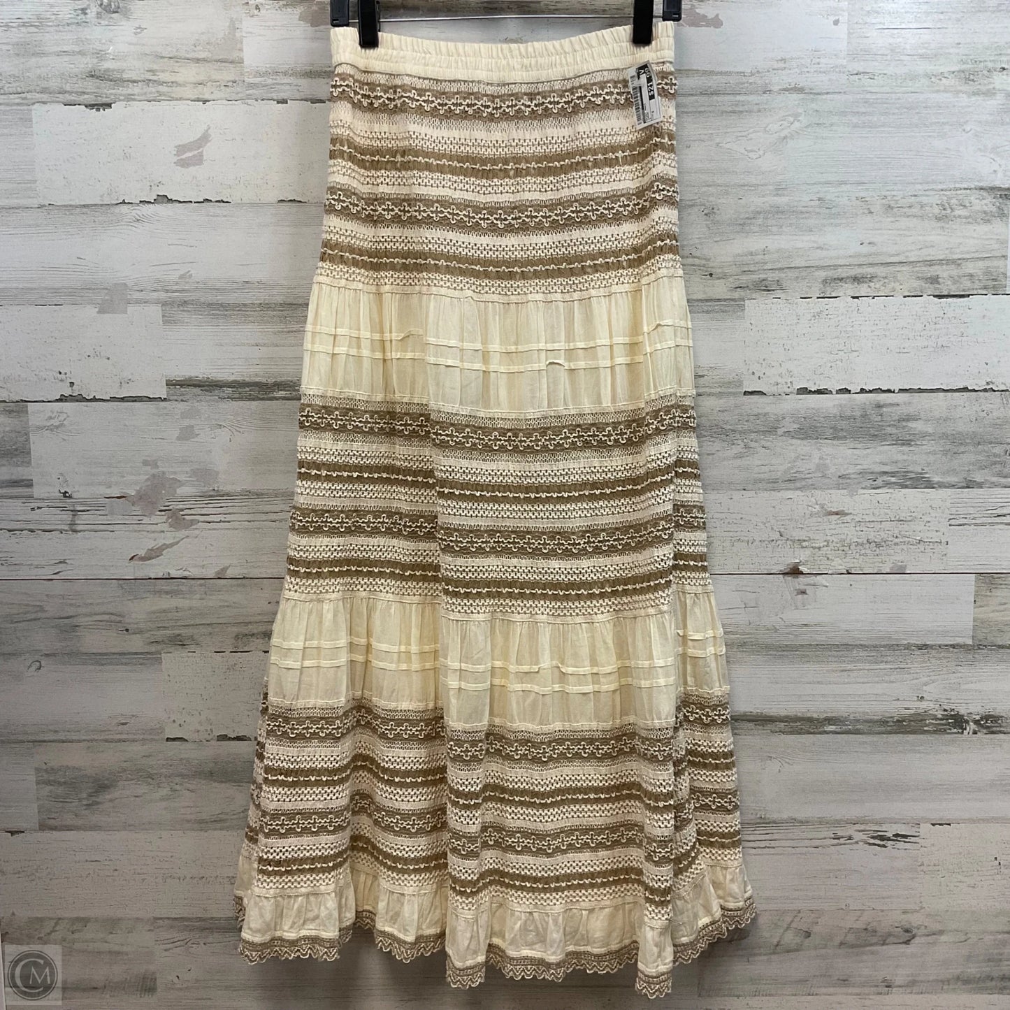 Skirt Maxi By Chicos In Cream, Size: S