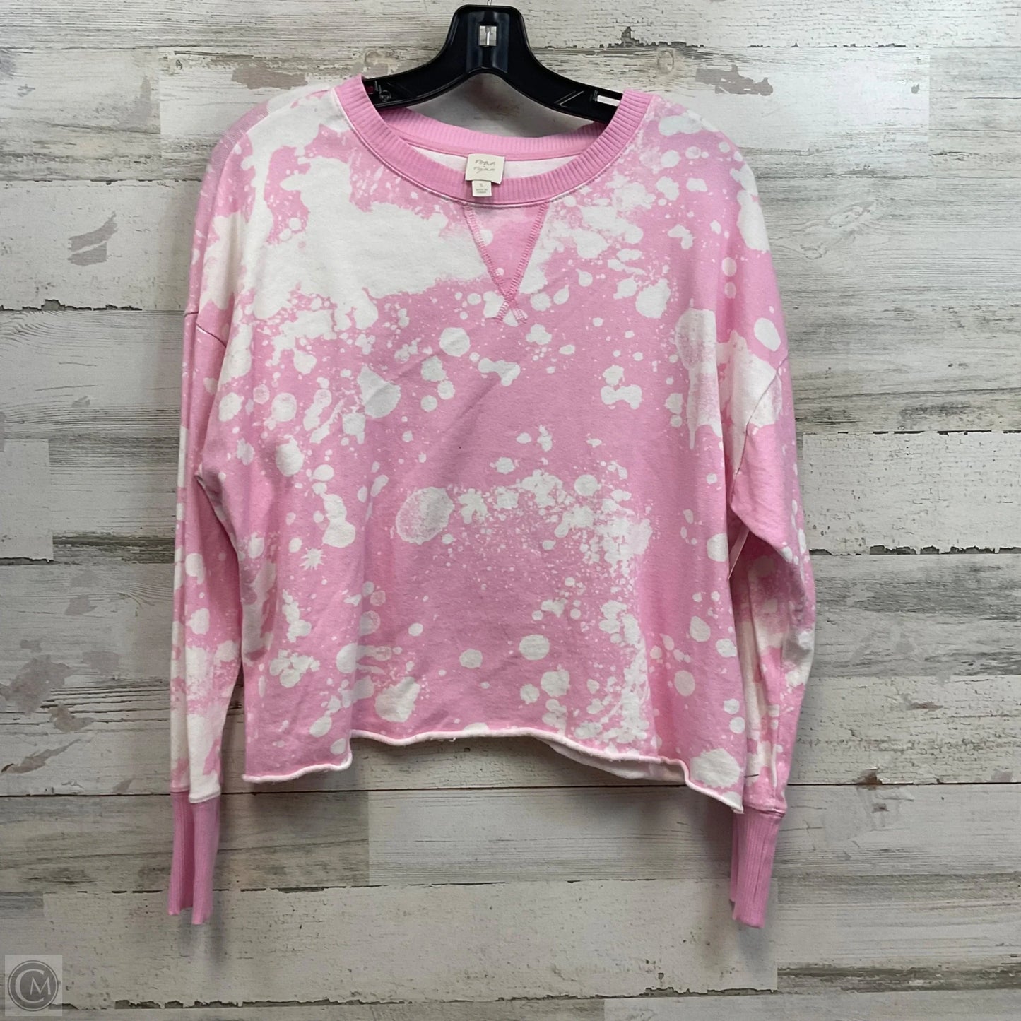 Top Long Sleeve By Roan + Ryan In Pink, Size: S