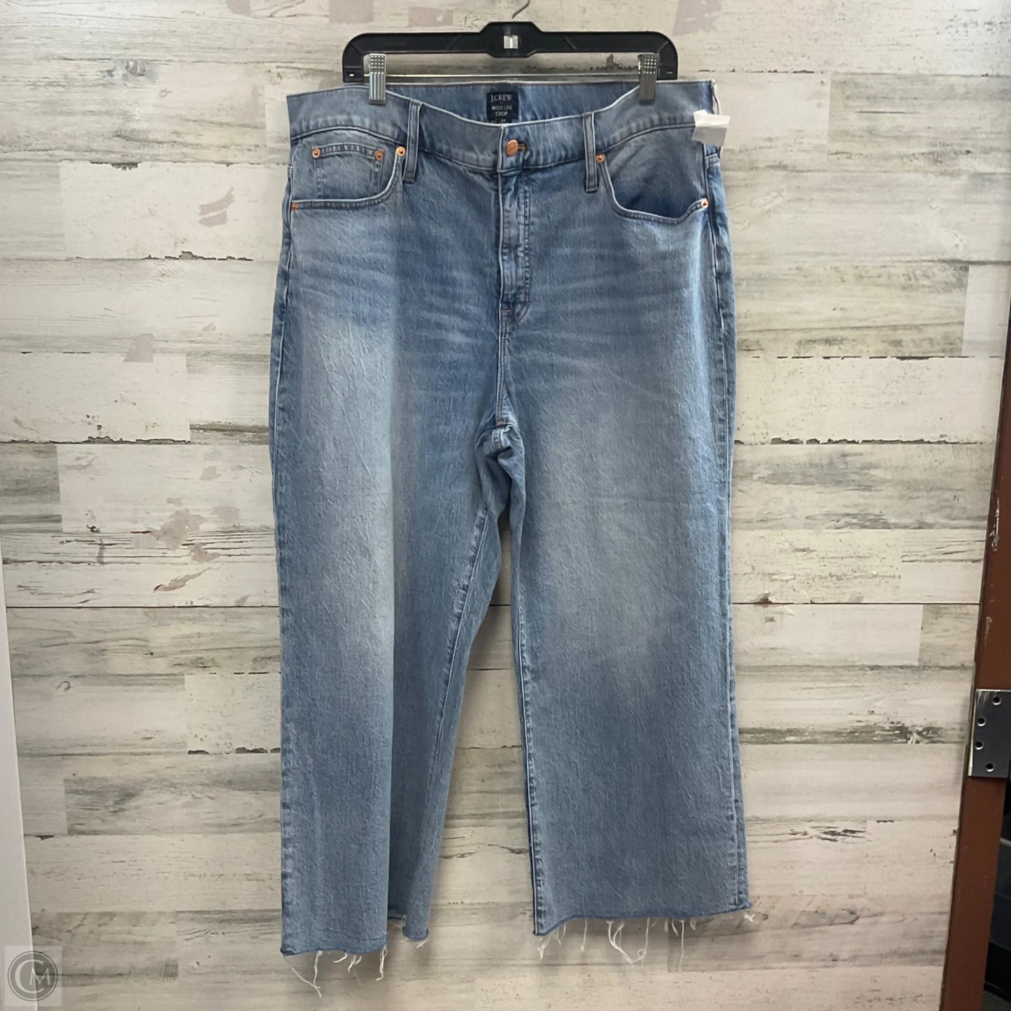 Jeans Wide Leg By J. Crew In Blue Denim, Size: 18