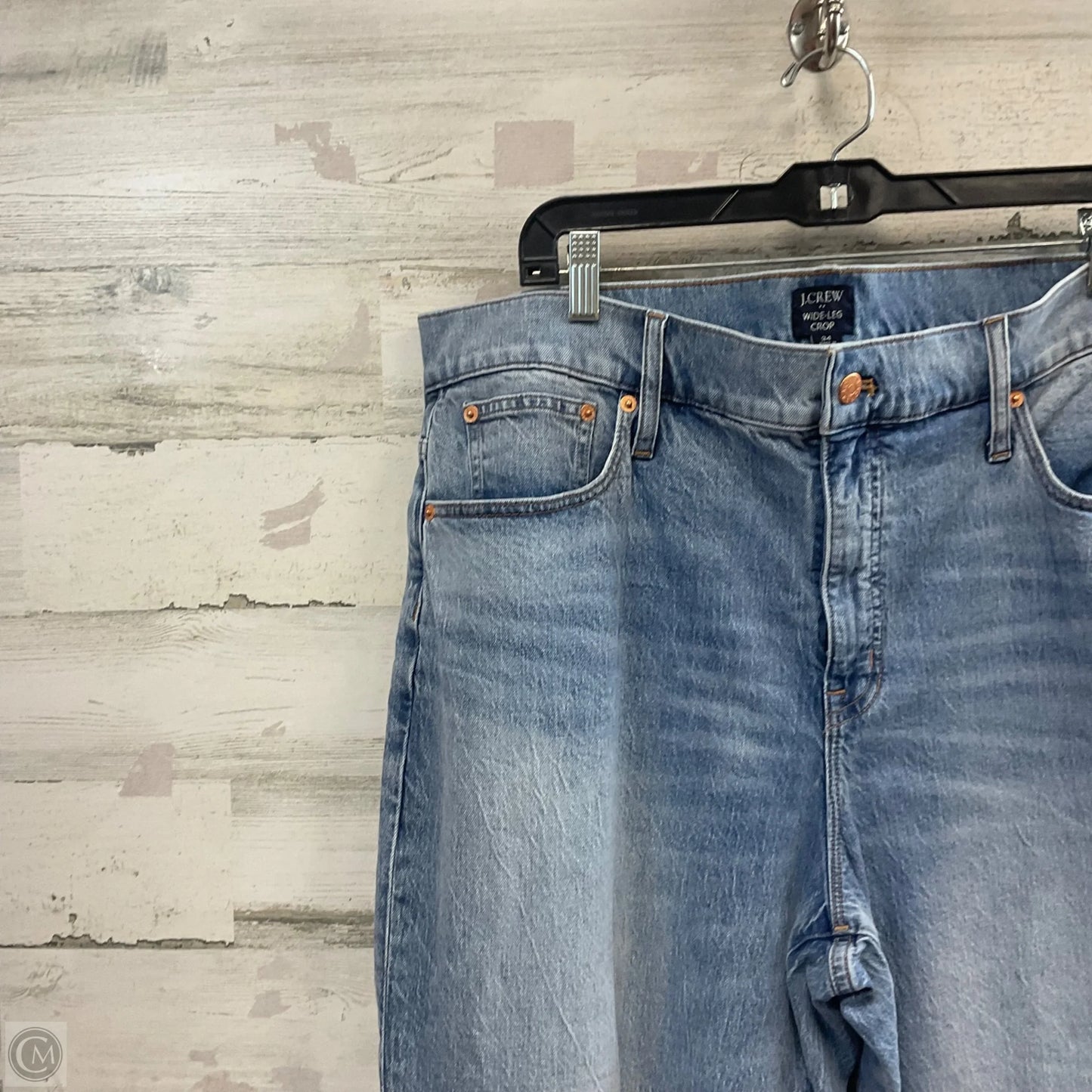 Jeans Wide Leg By J. Crew In Blue Denim, Size: 18