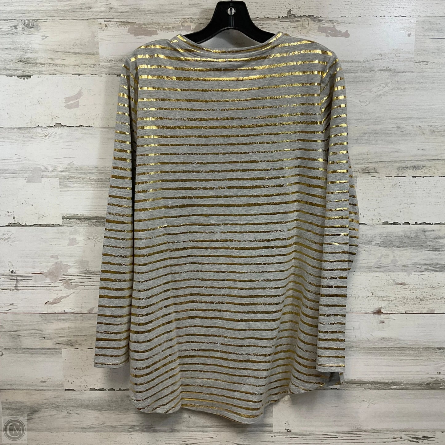 Top Long Sleeve By Soft Surroundings In Grey, Size: L