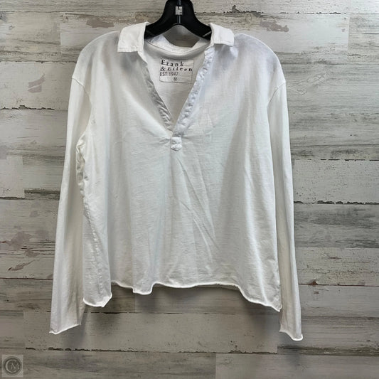 Top Long Sleeve By Frank And Eileen In White, Size: M