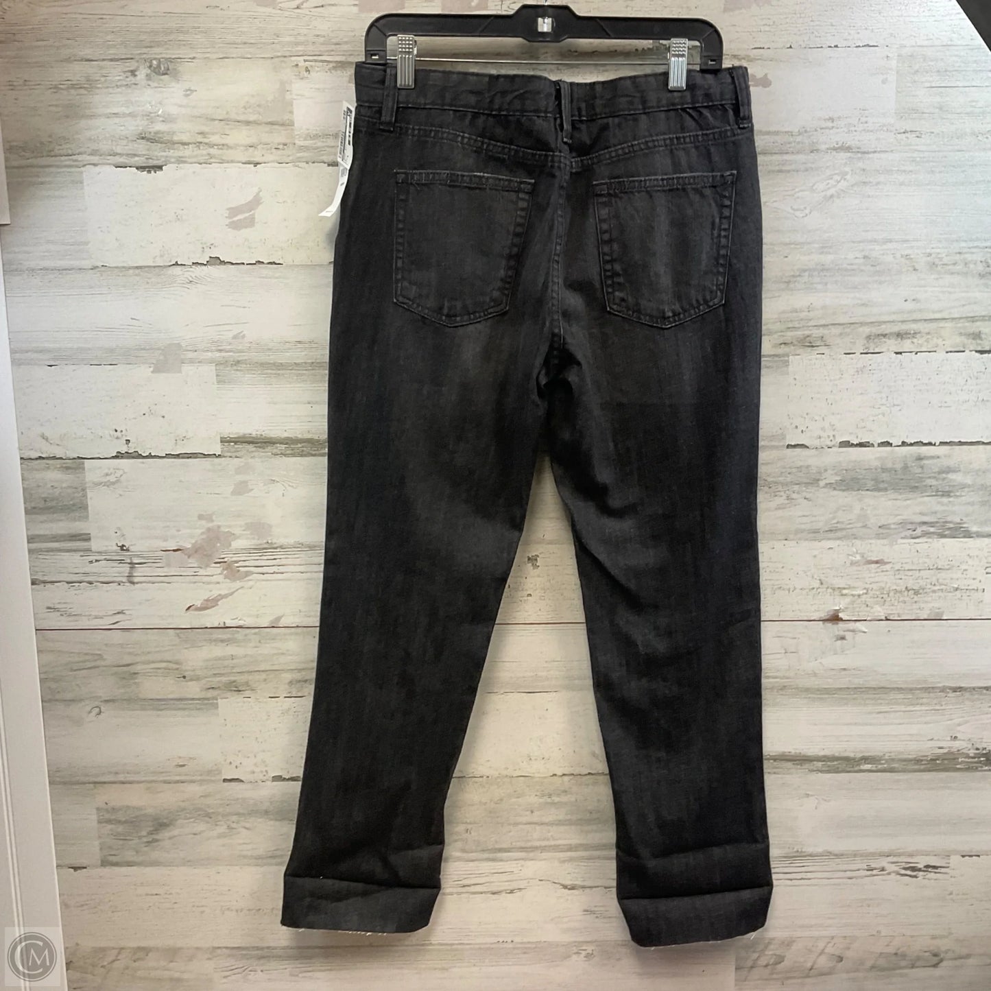 Jeans Boyfriend By Gap In Black Denim, Size: 6