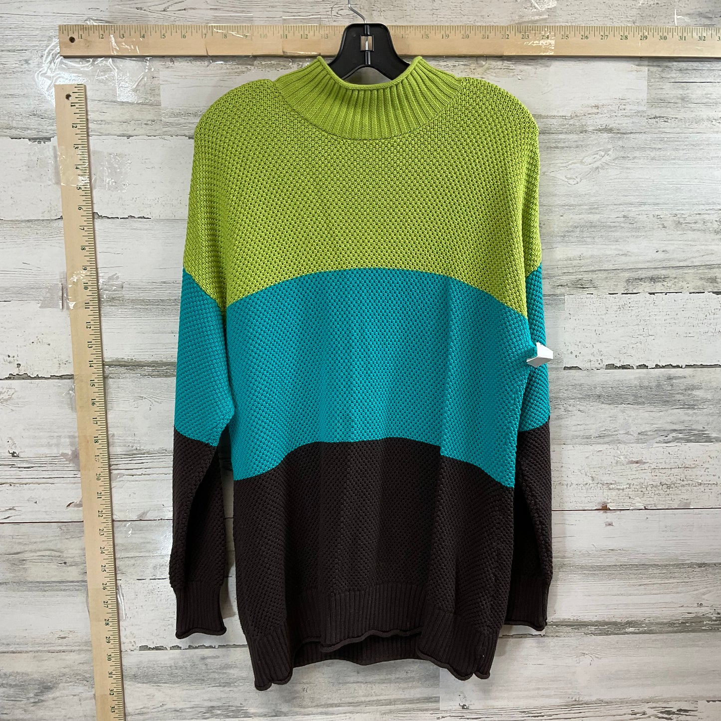 Sweater By BELLE KIM GRAVEL In Blue Green, Size: M