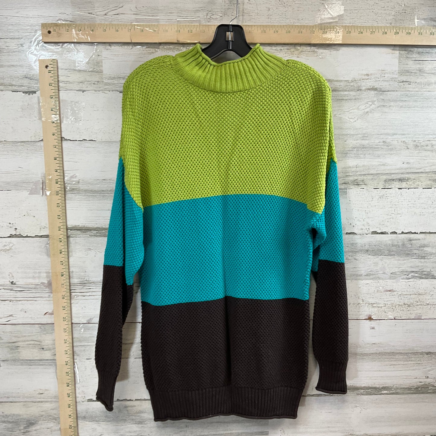 Sweater By BELLE KIM GRAVEL In Blue Green, Size: M