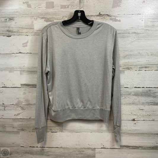 Athletic Top Long Sleeve Crewneck By Vuori In Grey, Size: M