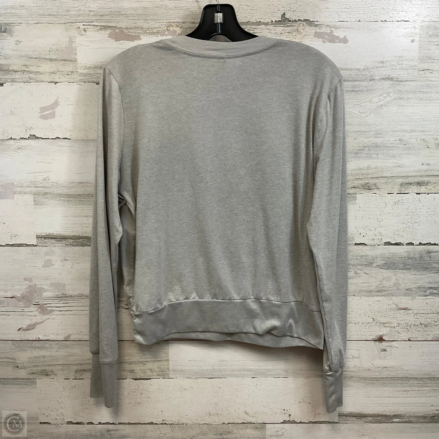 Athletic Top Long Sleeve Crewneck By Vuori In Grey, Size: M