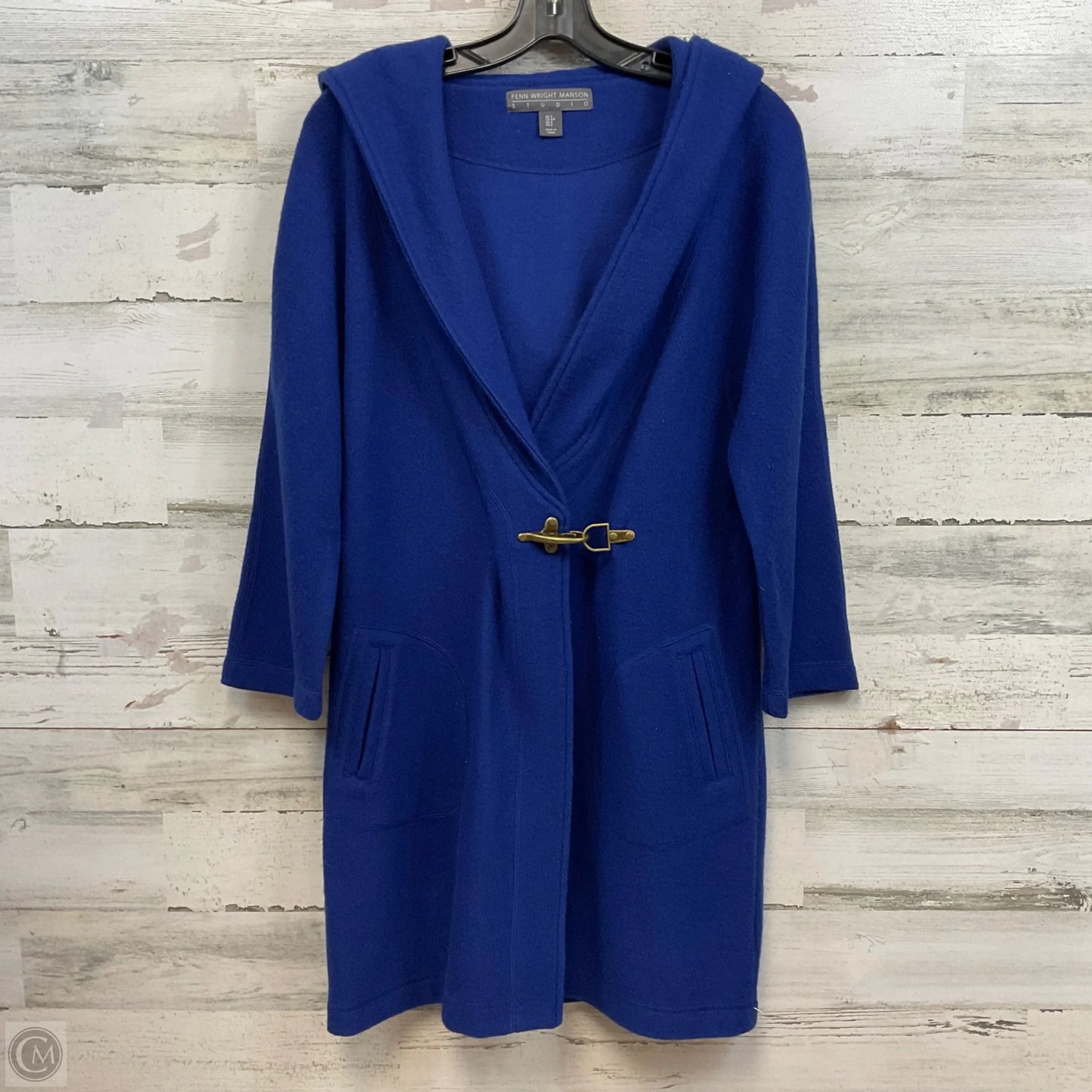 Coat Wool By Fenn Wright Manson In Blue, Size: S