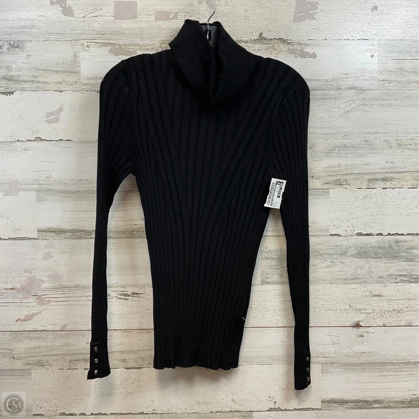 Top Long Sleeve By White House Black Market In Black, Size: M