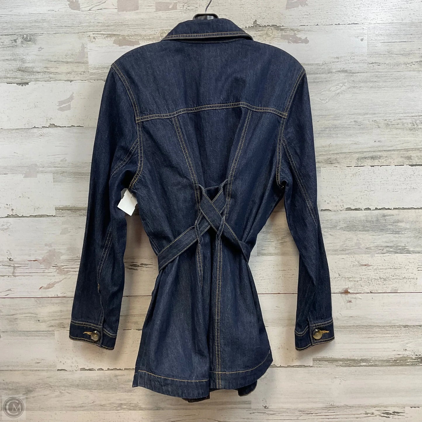 Jacket Denim By Cabi In Blue Denim, Size: L