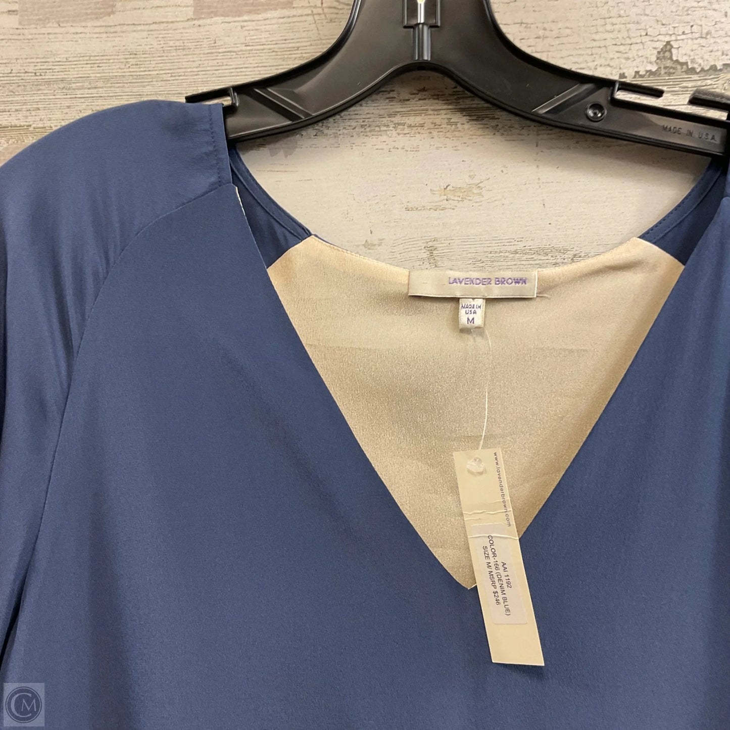Tunic Long Sleeve By LAVENDER BROWN In Blue, Size: M