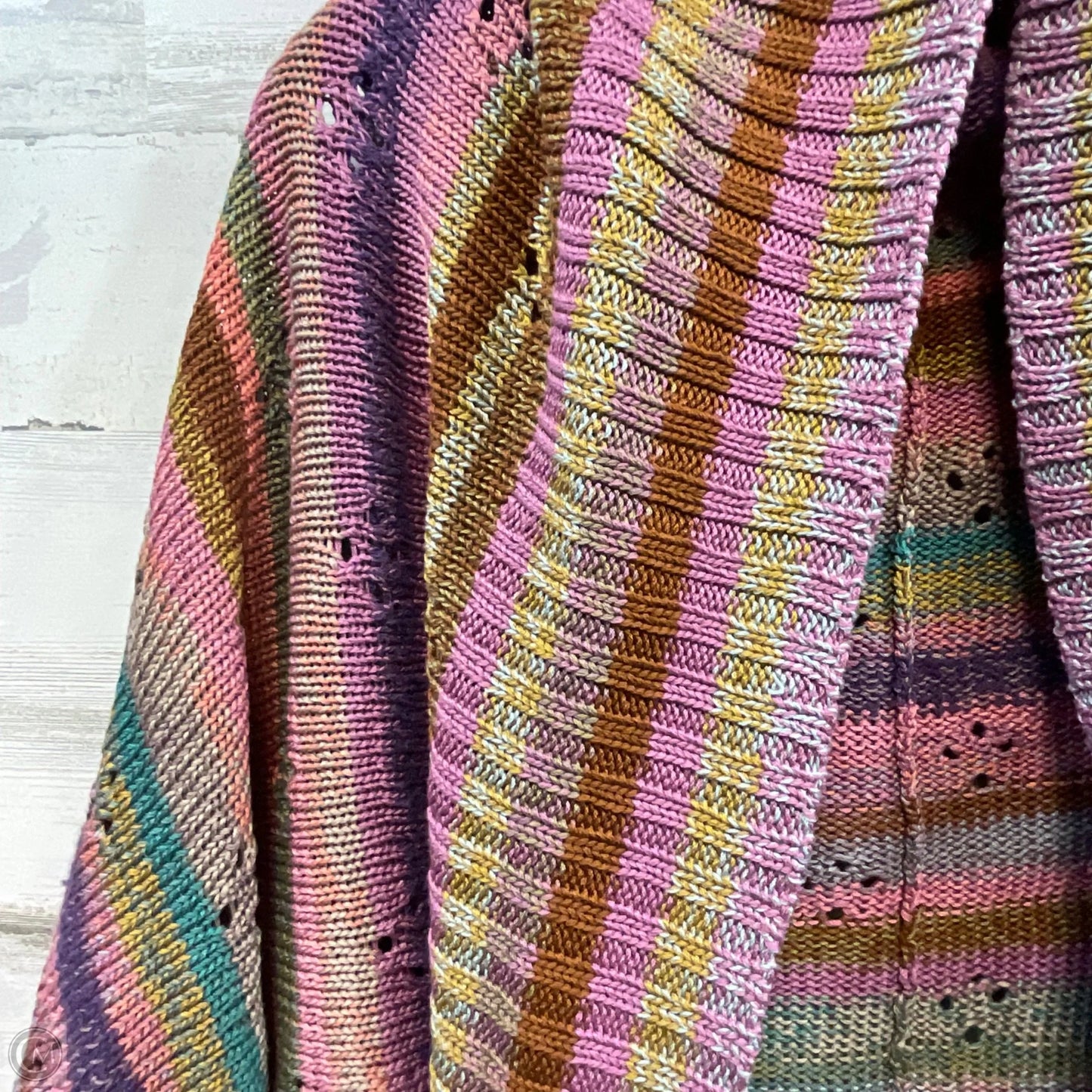 Sweater Cardigan By Peruvian Connection In Purple, Size: Xl