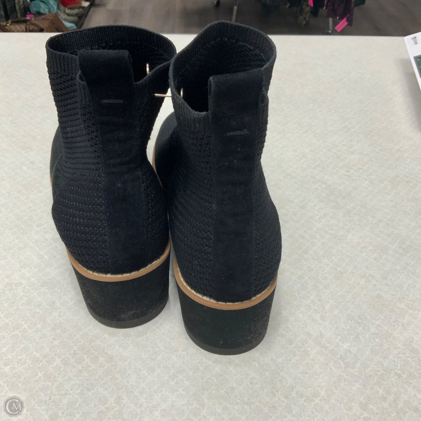 Boots Ankle Heels By Eileen Fisher In Black, Size: 10