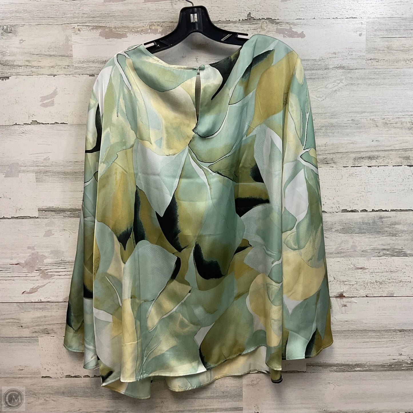 Blouse 3/4 Sleeve By Anne Klein In Green, Size: 2x