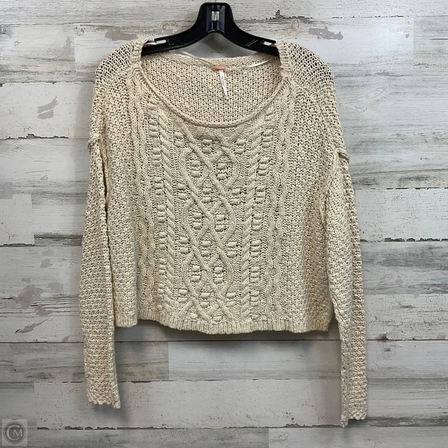 Sweater By Free People In Cream, Size: Xs