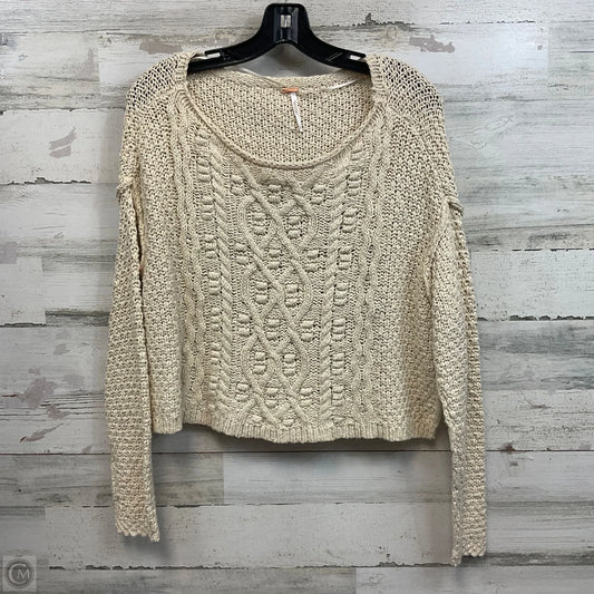 Sweater By Free People In Cream, Size: Xs