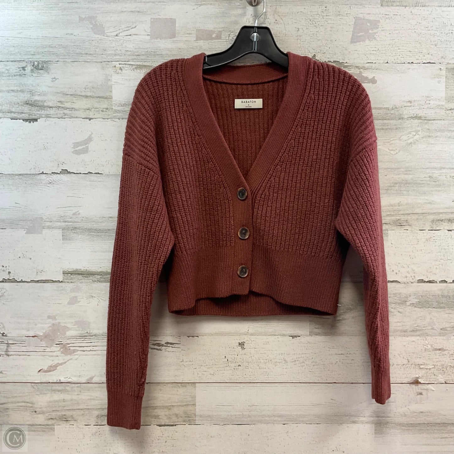 Sweater Cardigan By Babaton In Brown, Size: S